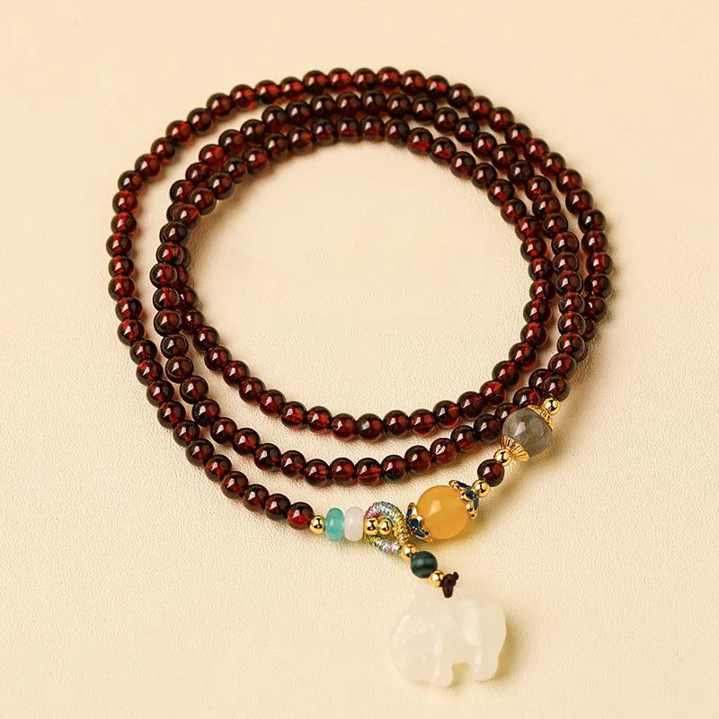 Tibetan-Inspired Rose Quartz Bracelet | Gentle Glow, Inner Ease