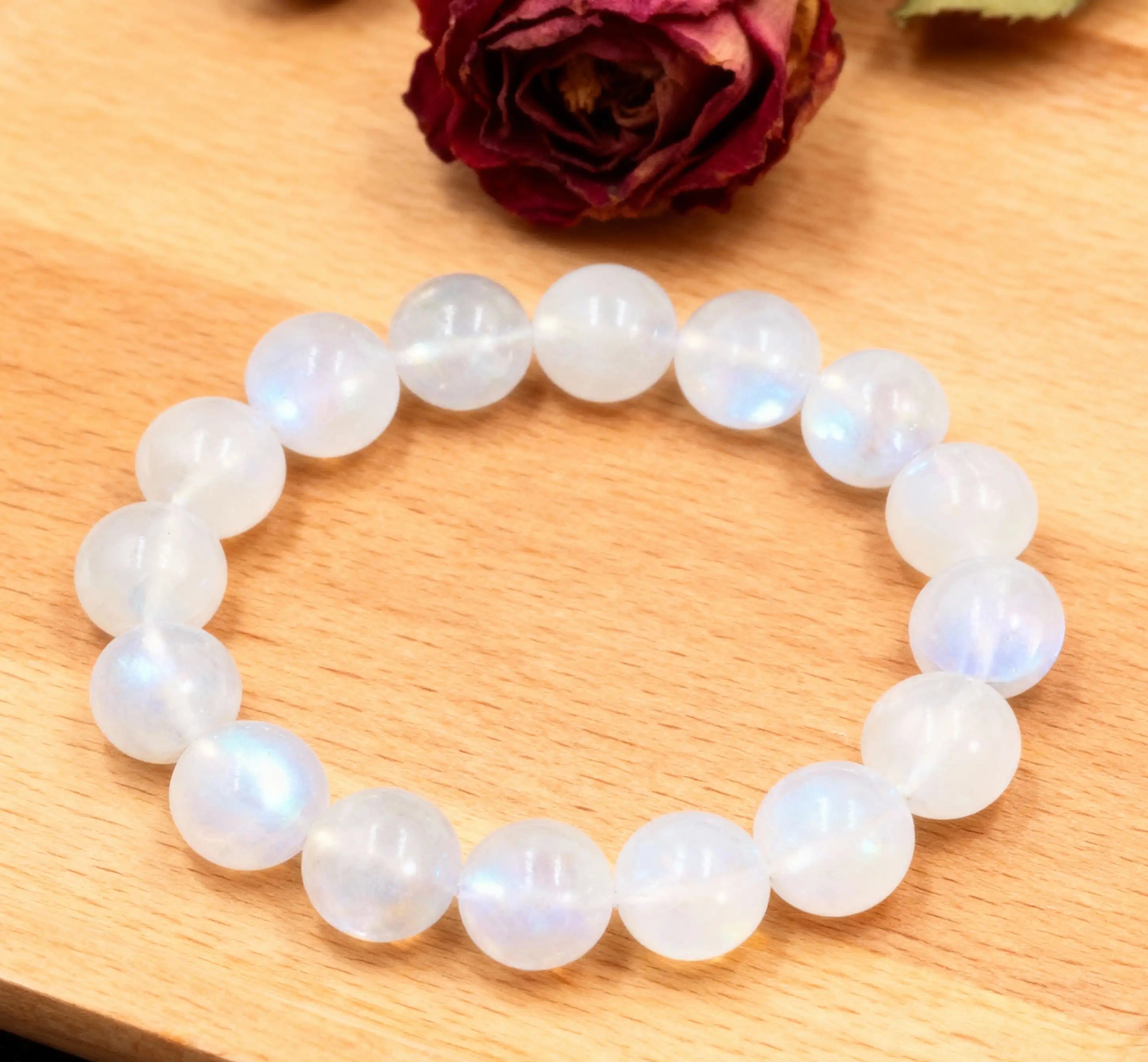 Labradorite Beaded Bracelet|Moonlight Glow·Spiritual Guardian