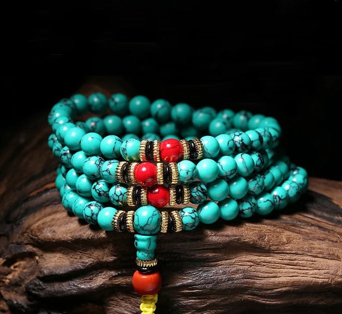 Tibetan Turquoise Wisdom Carved by Mountain Spirits