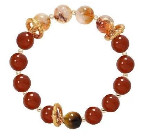 "Sunrise Within" Citrine & Rose Quartz Bracelet|Heart-Solar Synergy × Abundance Resonance