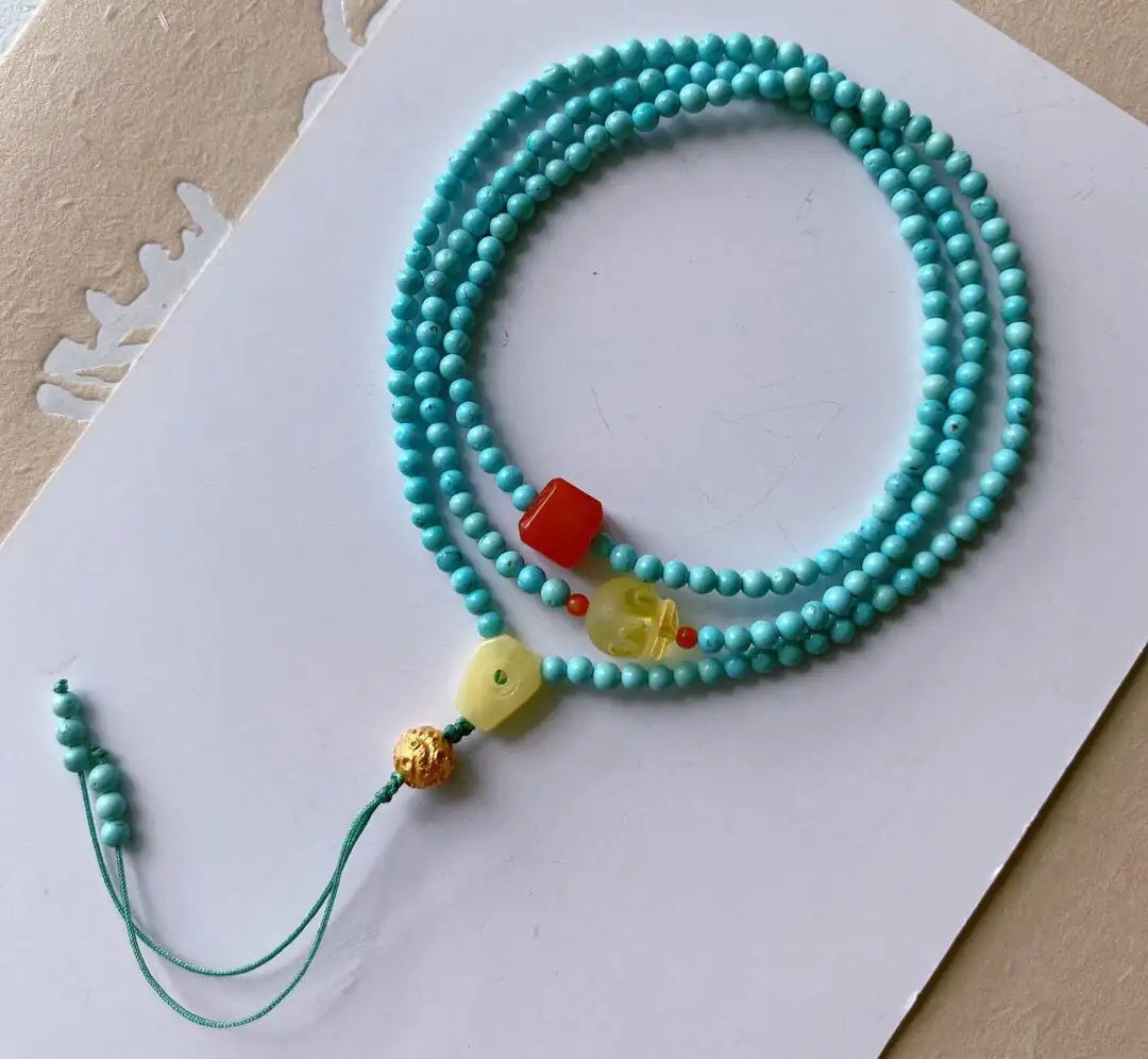 Multi-Wrap Turquoise|Sun & Ember Amber · Earth Resonance