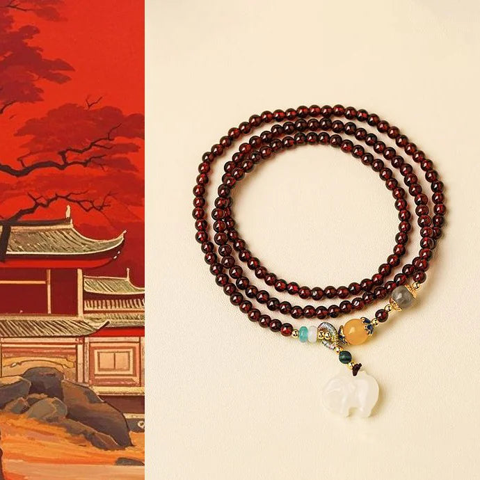 Tibetan-Inspired Rose Quartz Bracelet | Gentle Glow, Inner Ease