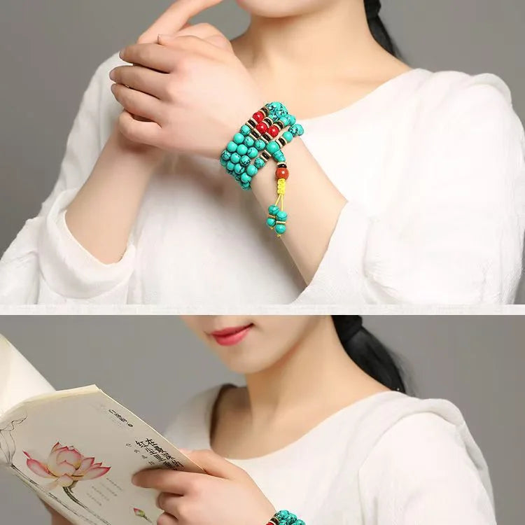 Tibetan Turquoise Wisdom Carved by Mountain Spirits