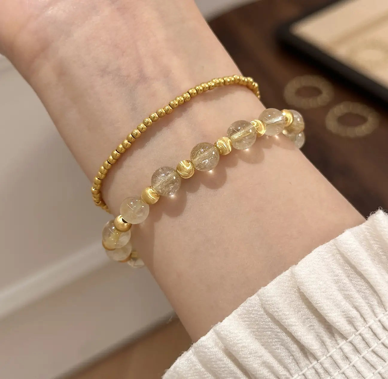Natural Citrine Bracelet|Himalayan Sunlit Glow · Charm of Prosperity & Vitality