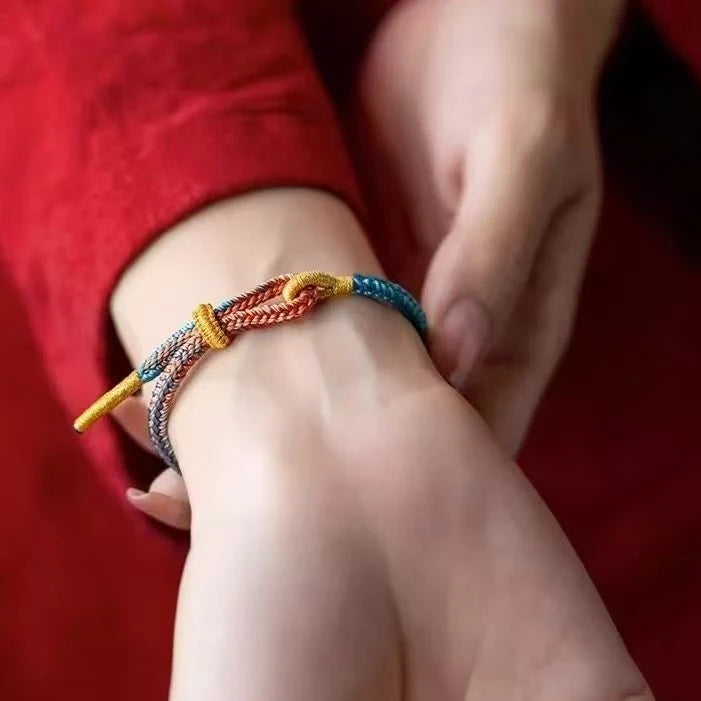 Color Energy Ring Modern Hand Knitted Bracelet