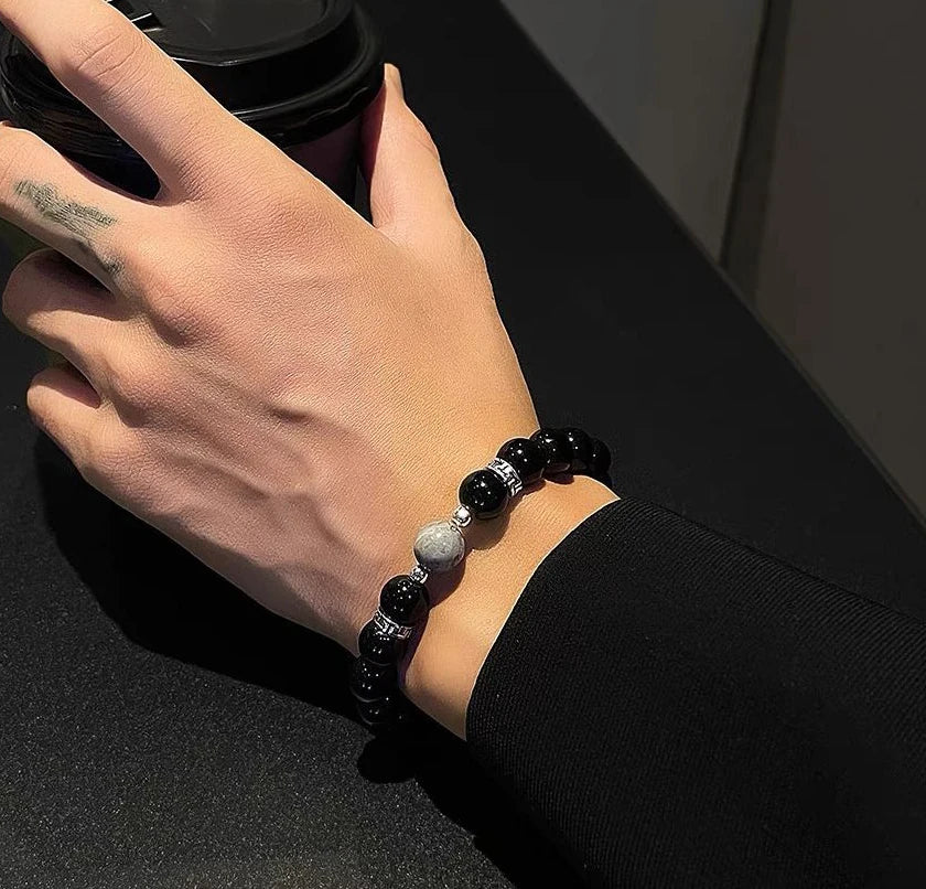 Obsidian Pi Xiu Bracelet|Shadow & Ember Guardian——Portable Energy Field