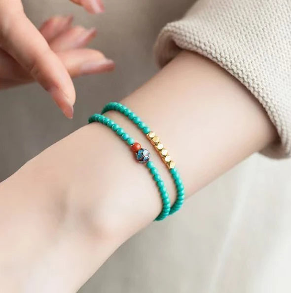 Dual-Spiral Turquoise Chords