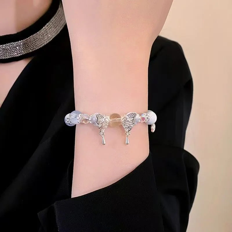 Sky Blue Crystal Butterfly Bracelet: Elevate Your Energy, Embrace Your Style