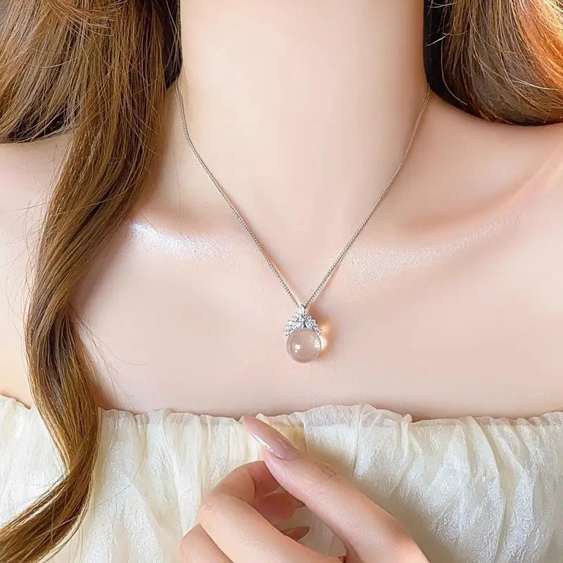 Pure Radiance: Clear Quartz Necklace