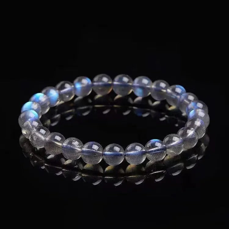 Silver-Gray Labradorite·Himalayan Starlight——A Mala of Inner Light