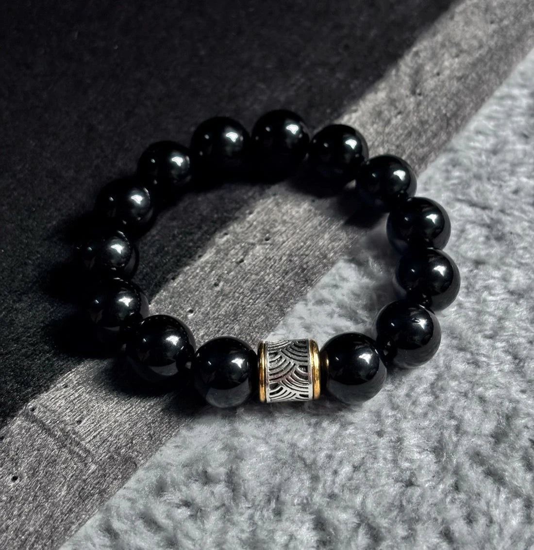 Obsidian Pi Xiu Bracelet|A Fusion of Himalayan Craftsmanship and Energy Protection