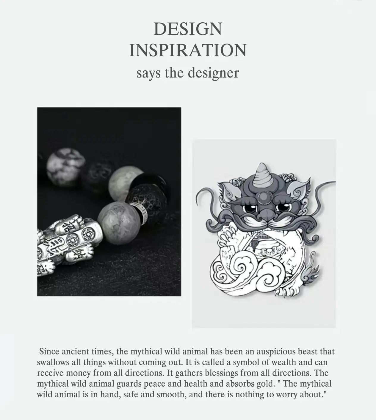 Obsidian Pi Xiu Bracelet|Shadowlight Guardian·Silver Sentinel