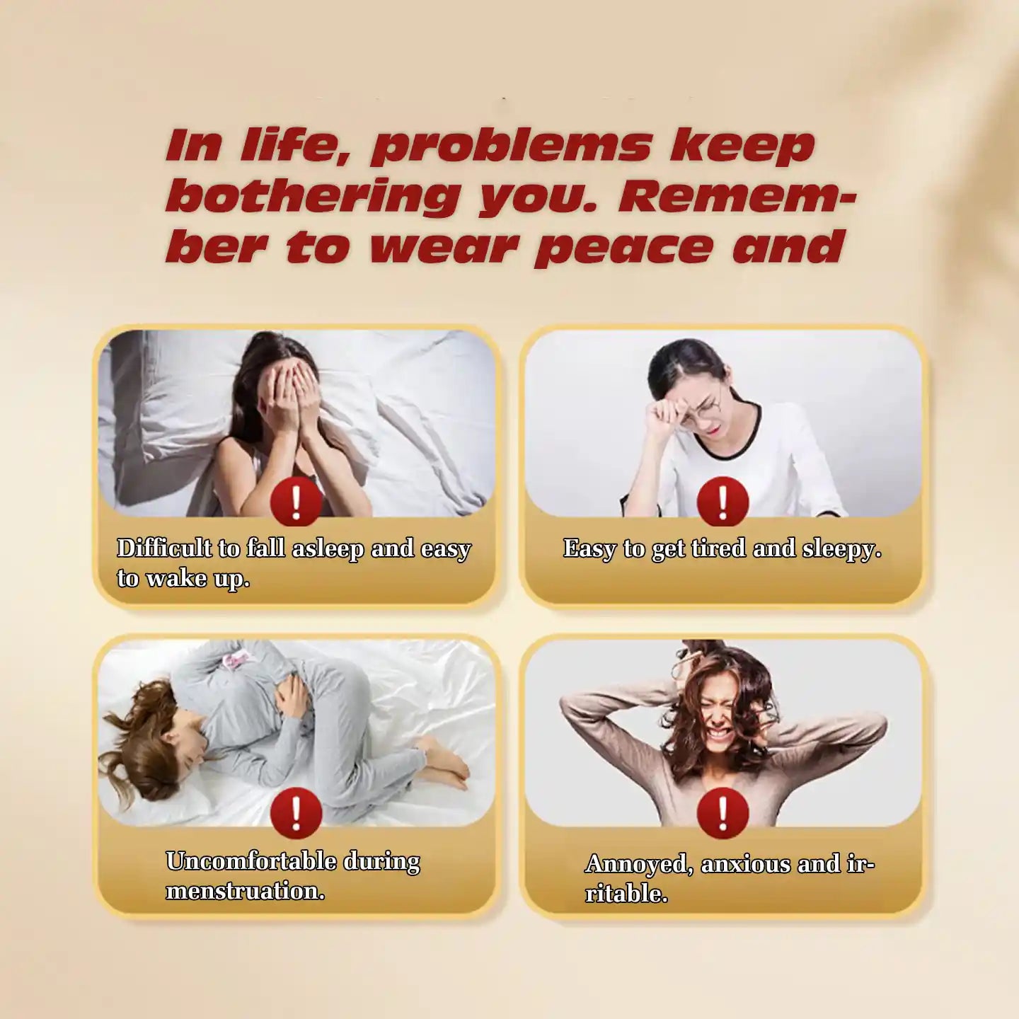 "Herbal Serenity" Incense Bead Bracelet: Four Herbs, Day & Night Care