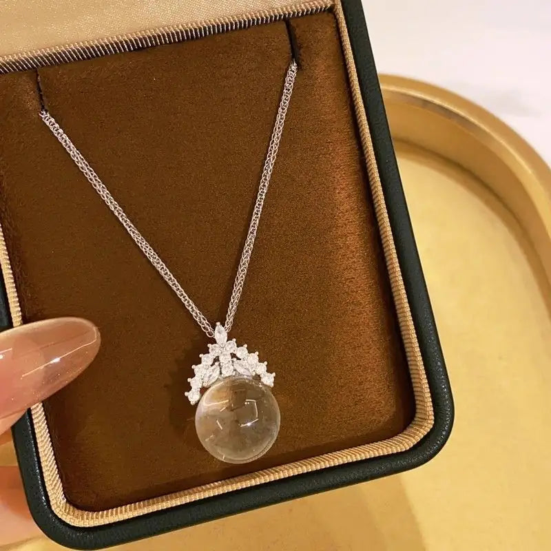 Pure Radiance: Clear Quartz Necklace