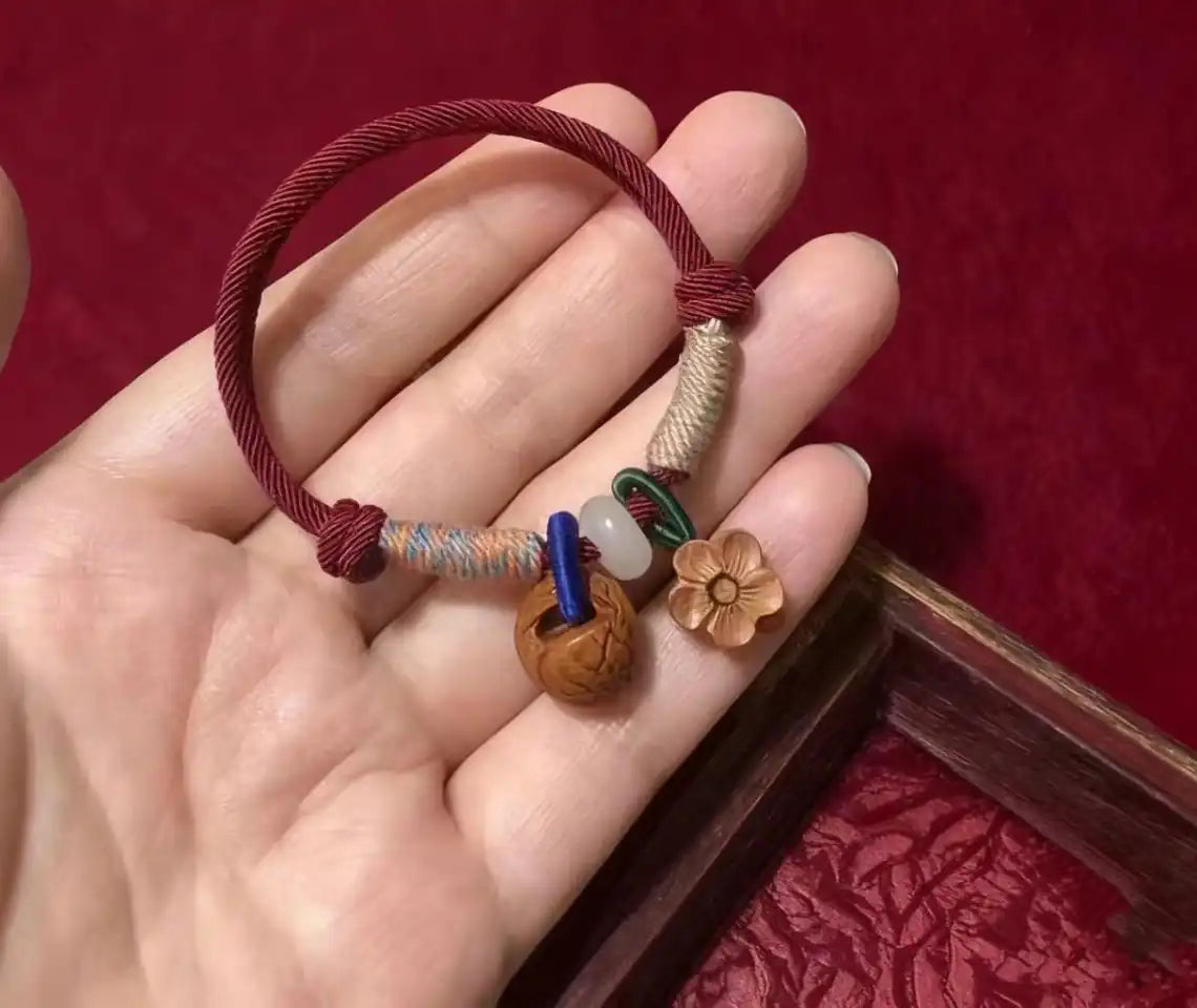 Walnut Birth Year Bracelet – Modern Weave, Timeless Fortune