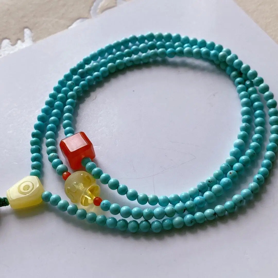 Multi-Wrap Turquoise|Sun & Ember Amber · Earth Resonance