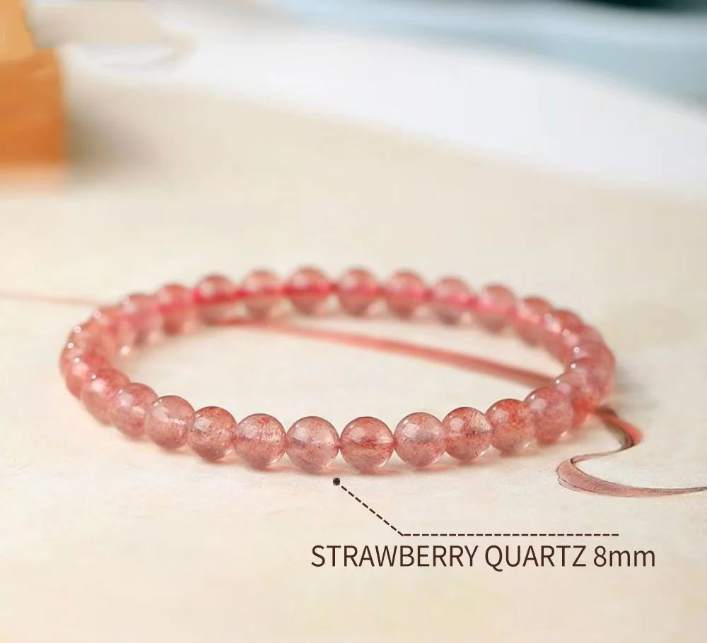 Harmony|Strawberry Quartz Bracelet
