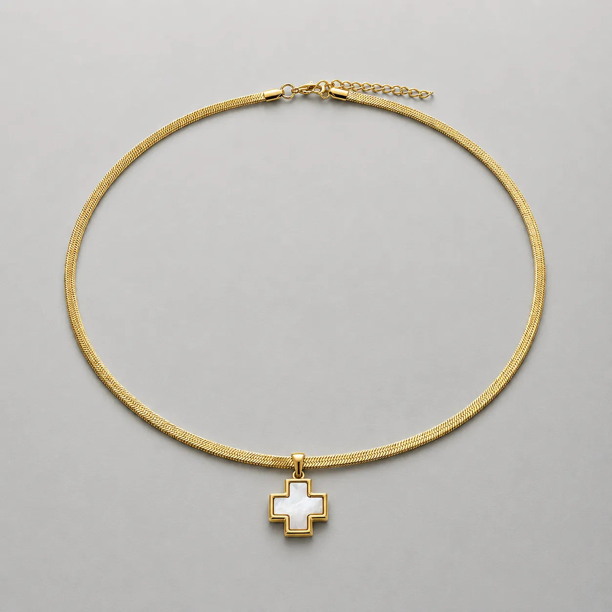 FREE Today: Mother-of-Pearl Cross Necklace