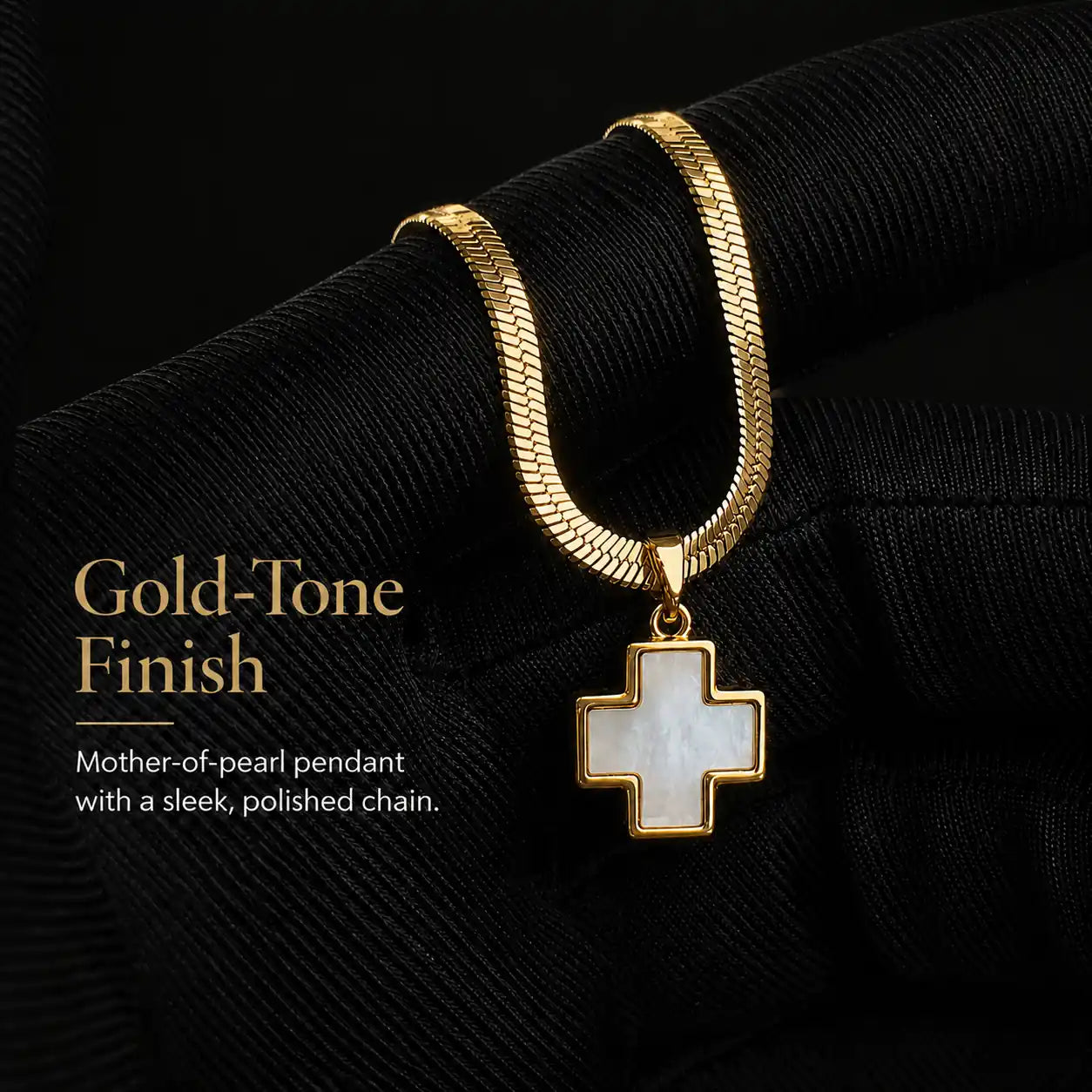FREE Today: Mother-of-Pearl Cross Necklace