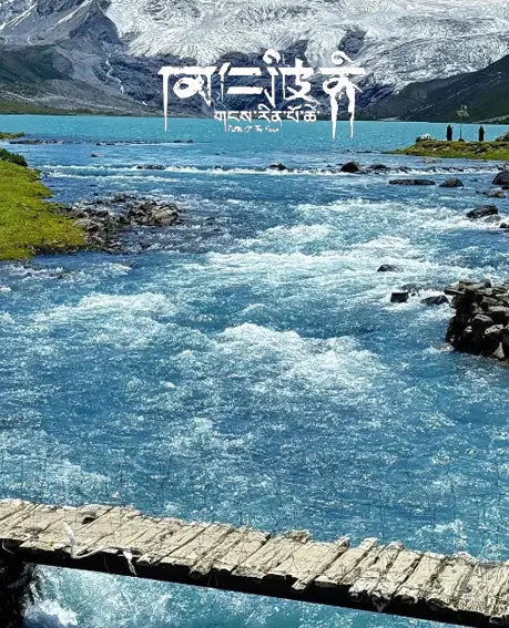 Pure Resonance · Tibetan Craft｜Clear Quartz & Blue Quartz Bracelet