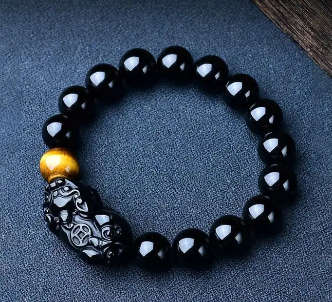 Obsidian Pi Xiu Bracelet｜Guardian of Cosmos·Galaxy on Wrist