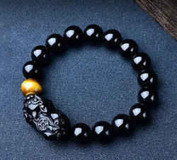 Obsidian Pi Xiu Bracelet｜Guardian of Cosmos·Galaxy on Wrist