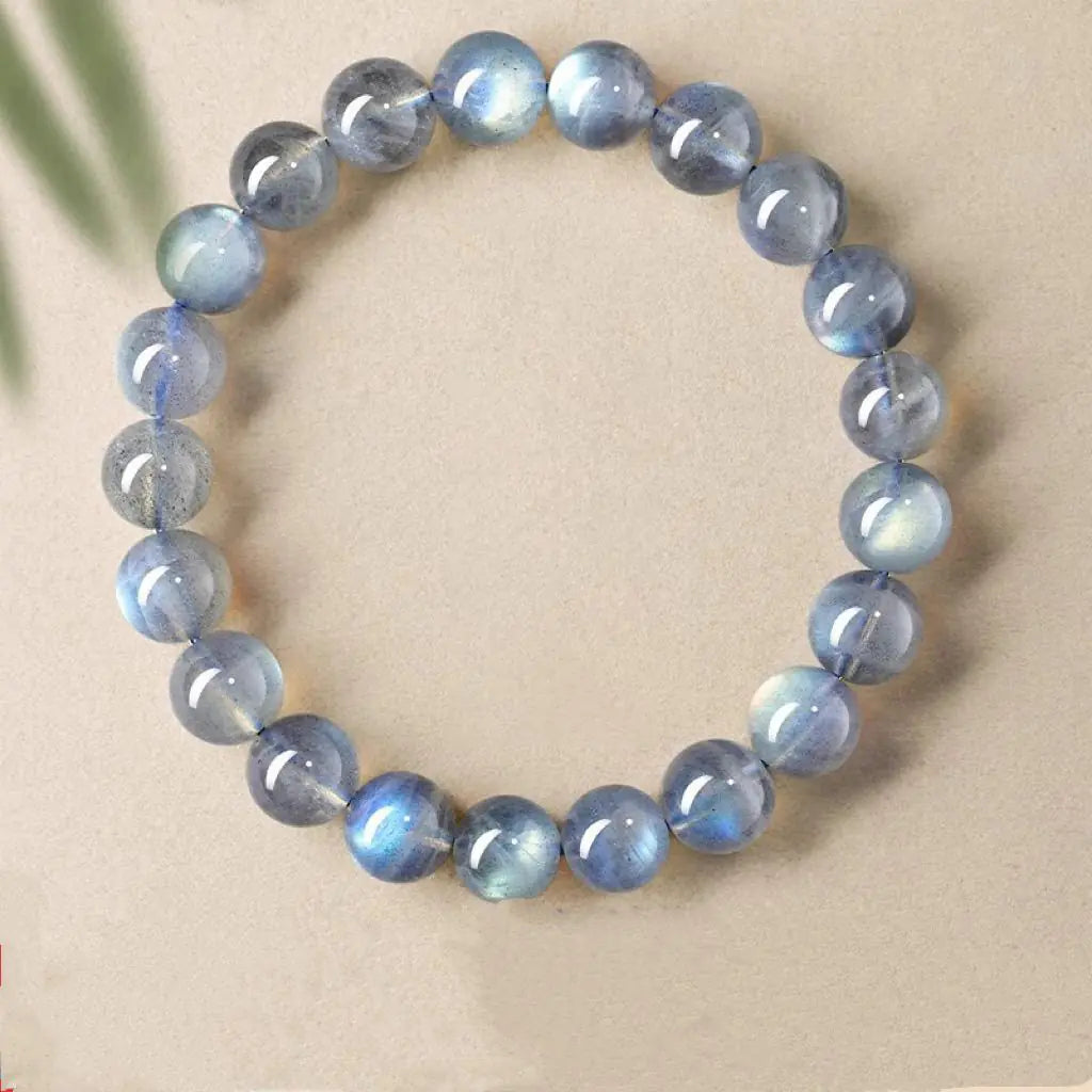 Silver-Gray Labradorite·Himalayan Starlight——A Mala of Inner Light
