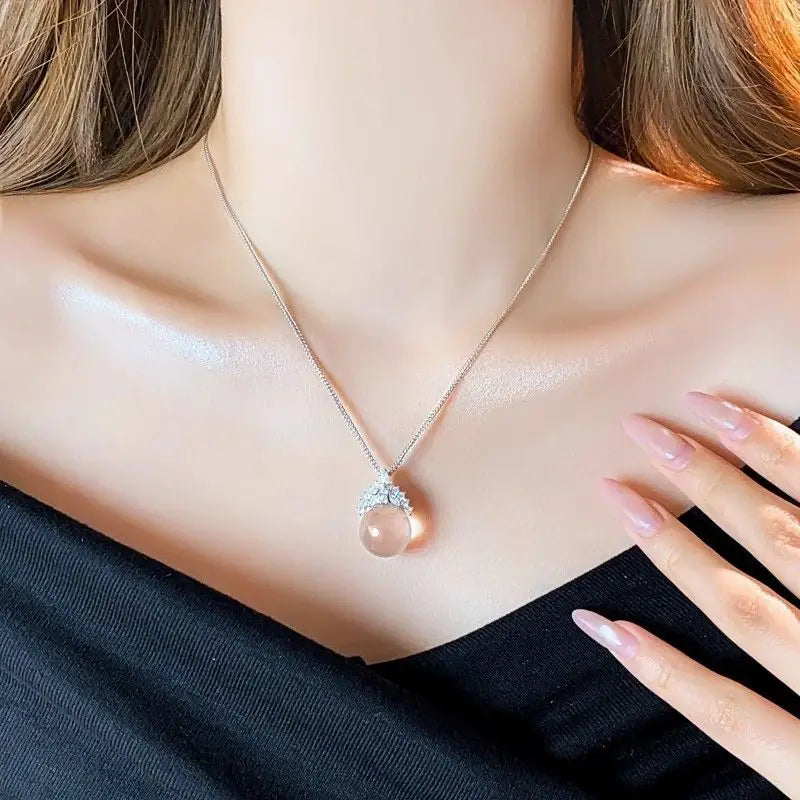 Pure Radiance: Clear Quartz Necklace
