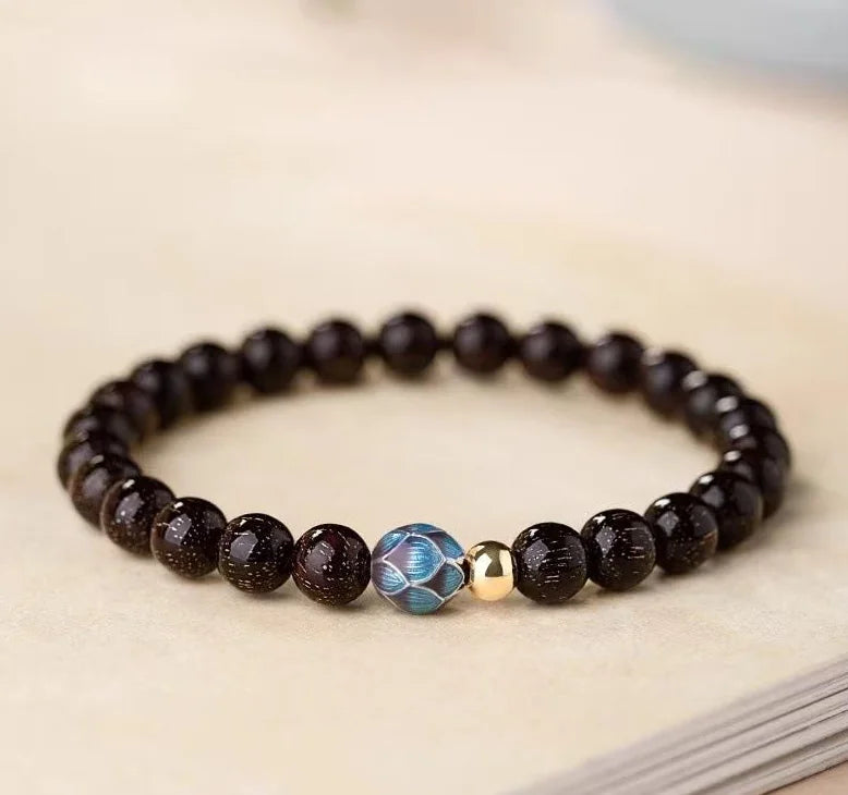 Sacred Lotus & Santal｜Tibetan Sandalwood Bracelet