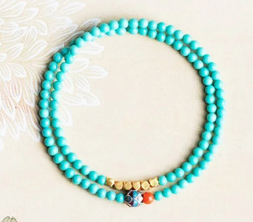 Dual-Spiral Turquoise Chords