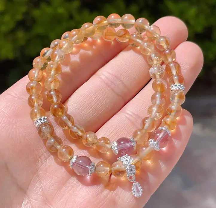 Citrine Multi-Layer Bracelet｜Himalayan Sunlight Wrap · Triple Blessings of Prosperity, Confidence & Vitality