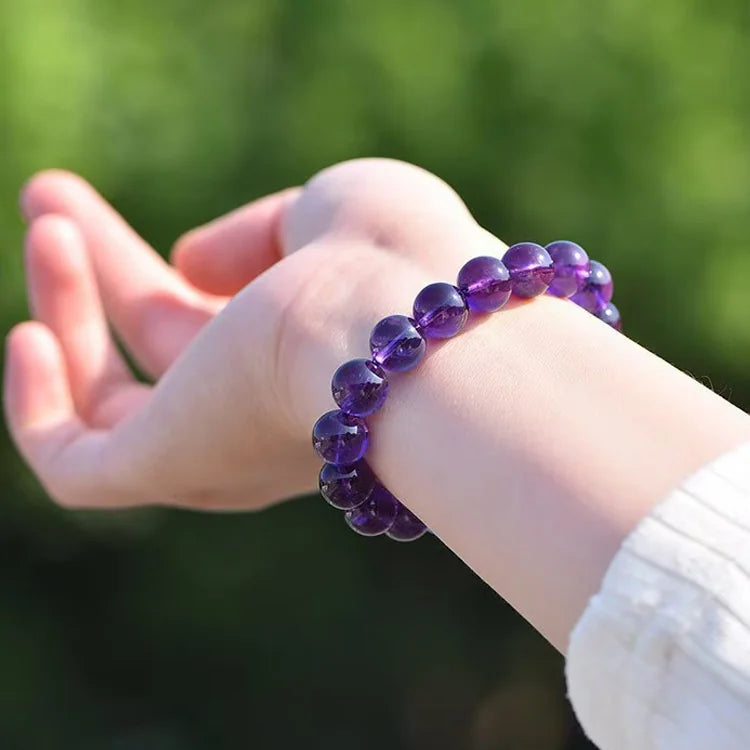 Natural Amethyst Bracelet｜Himalayan Stardust · Pocket of Calm