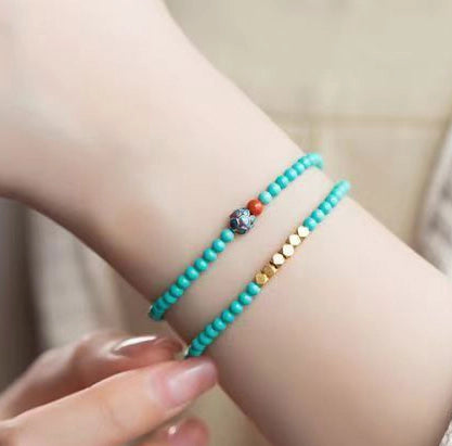 Dual-Spiral Turquoise Chords