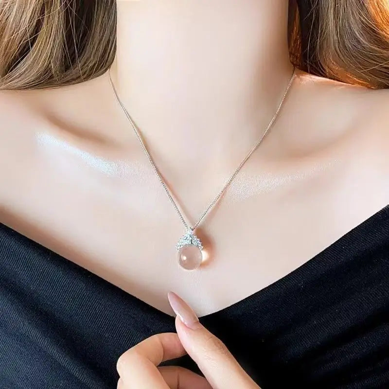 Pure Radiance: Clear Quartz Necklace