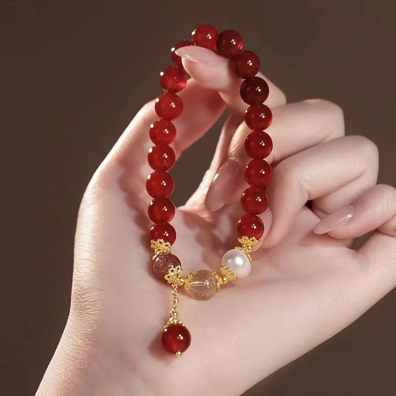 Himalayan Sisterhood | Rose Quartz, Clear Quartz & Pearl Bracelet