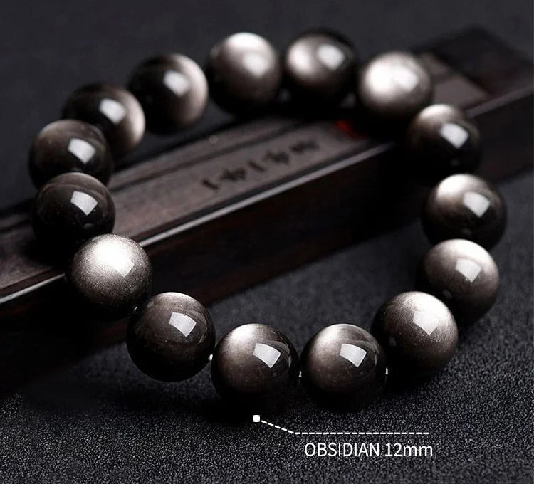 Primordial Shield · Tibetan Forge｜Obsidian Bracelet