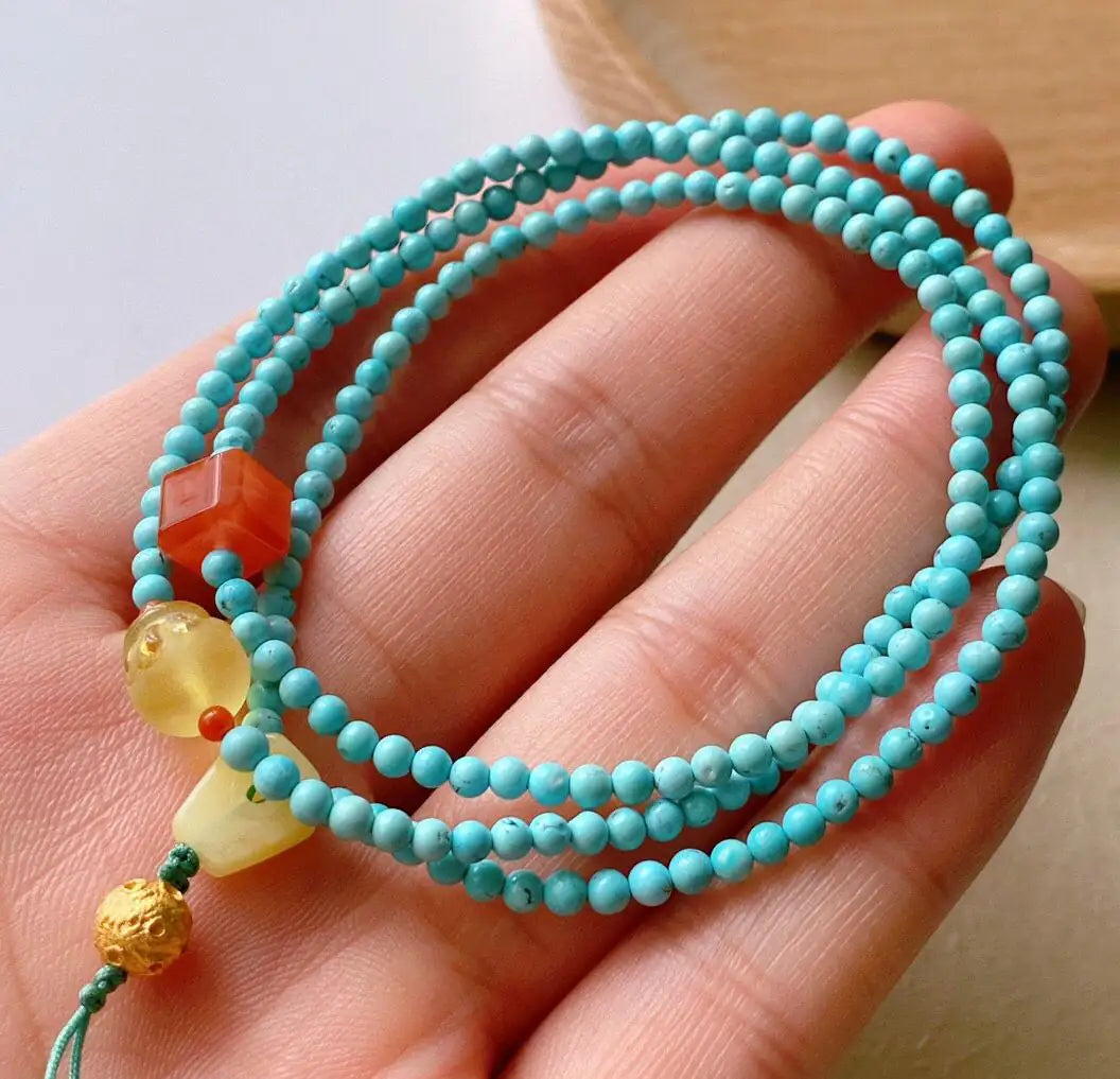 Multi-Wrap Turquoise｜Sun &amp; Ember Amber · Earth Resonance