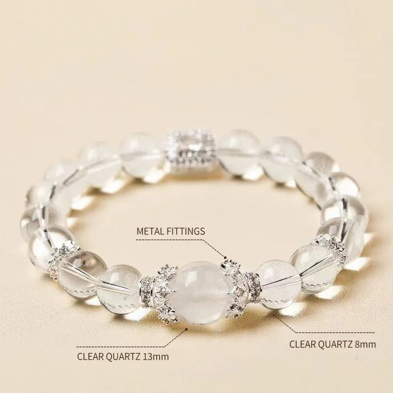 Himalayan Clear Light｜Clear Quartz Single-Strand Bracelet