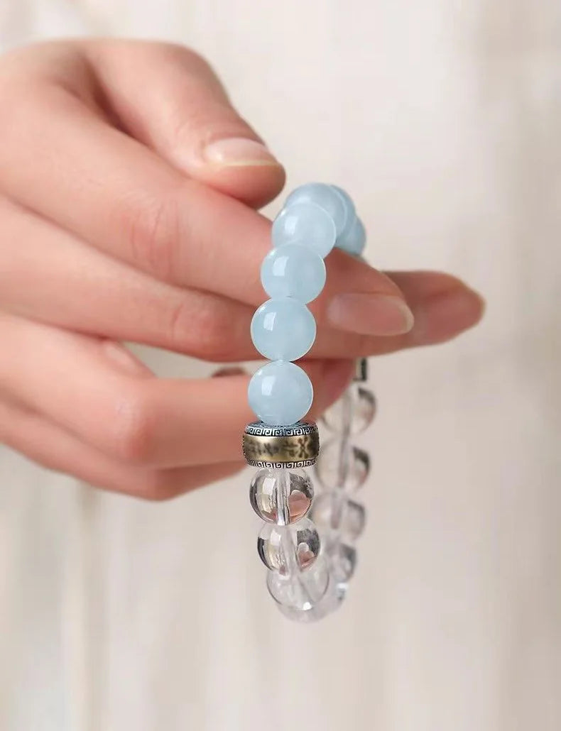 Himalayan Dual Spectrum｜Tibetan Aqua-Crystal Mala