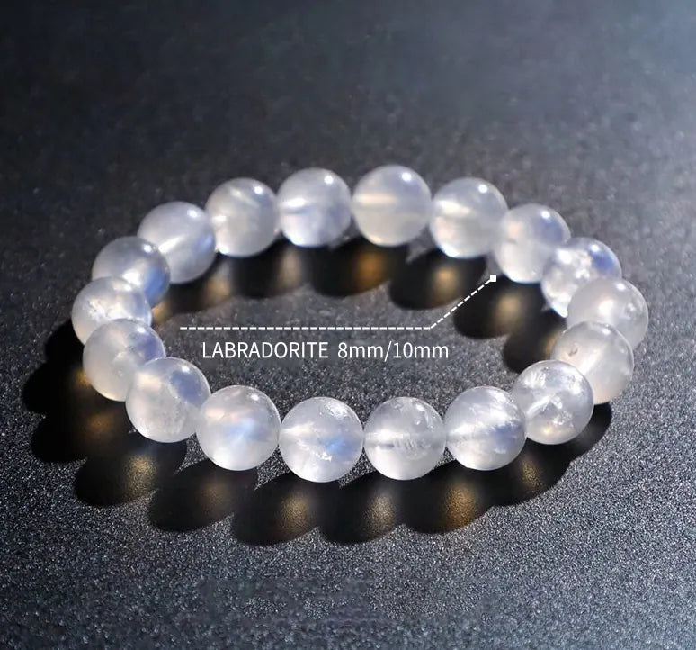 Labradorite Beaded Bracelet｜Moonlight Glow·Spiritual Guardian