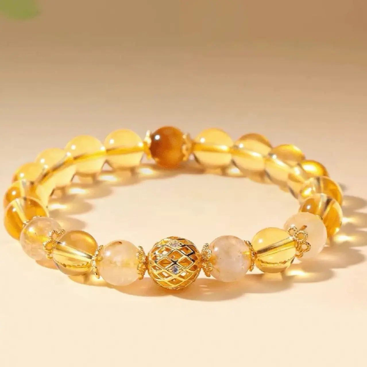 Citrine Single-Layer Bracelet｜Himalayan Sunlight · A Wristbound Talisman of Prosperity