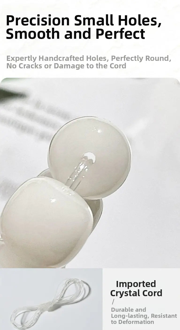 White Jade Bodhi Seed Meditation Bracelet