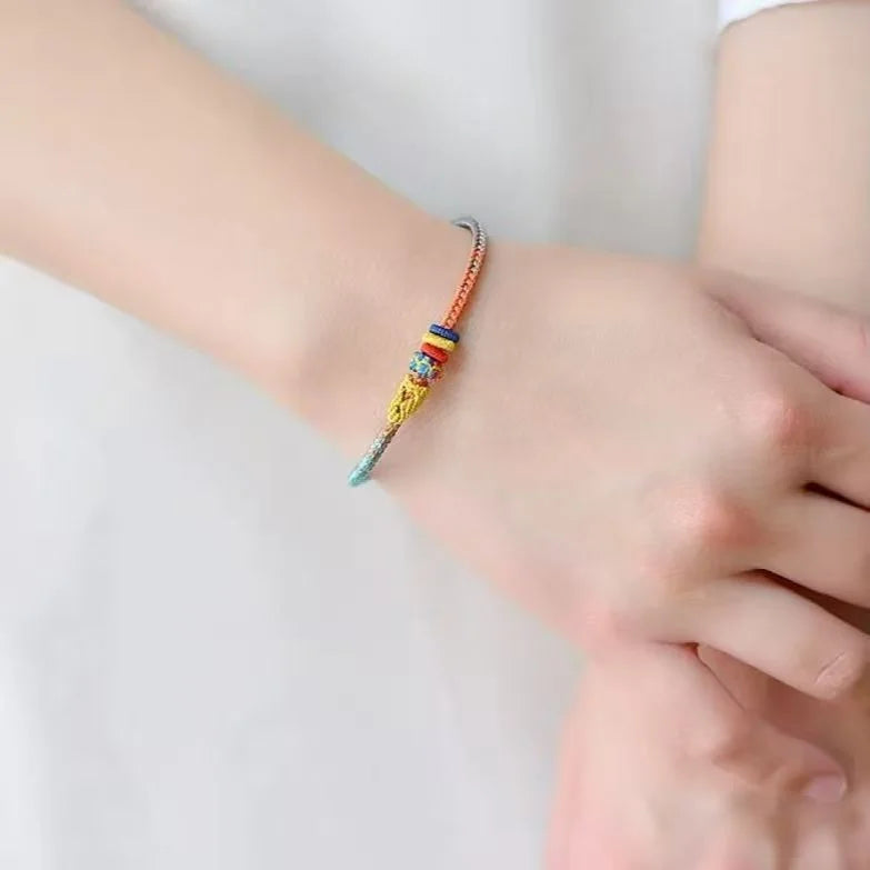 Color Energy Ring Modern Hand Knitted Bracelet