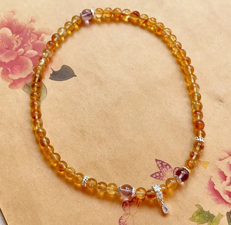 Citrine Multi-Layer Bracelet｜Himalayan Sunlight Wrap · Triple Blessings of Prosperity, Confidence & Vitality