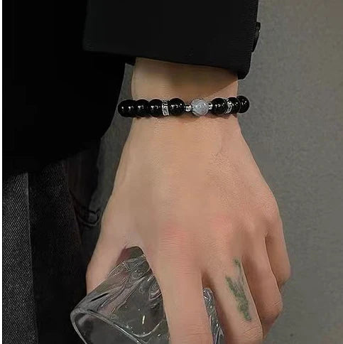 Obsidian Pi Xiu Bracelet｜Shadow & Ember Guardian——Portable Energy Field