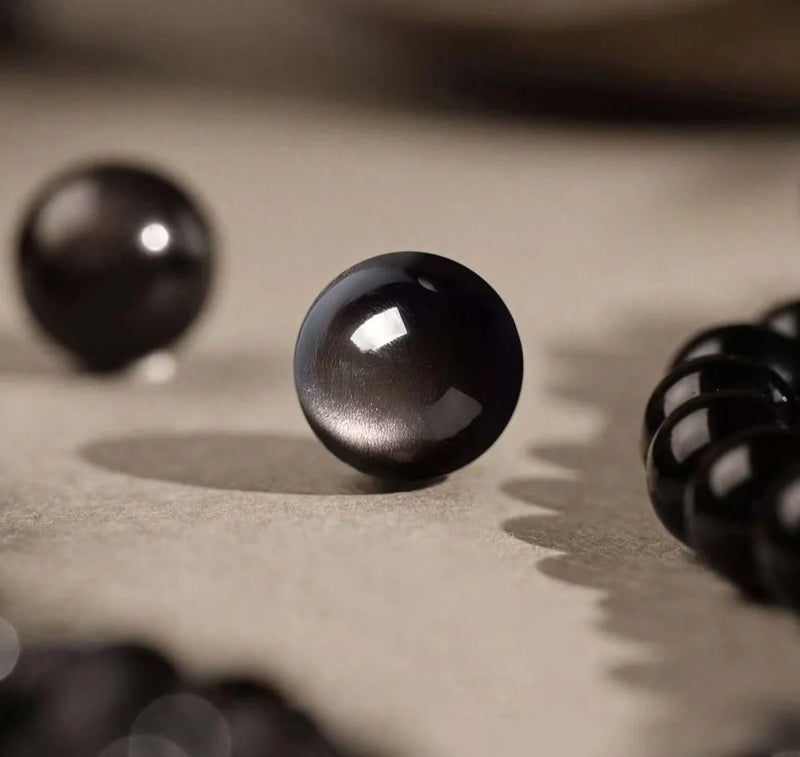 Primordial Shield · Tibetan Forge｜Obsidian Bracelet