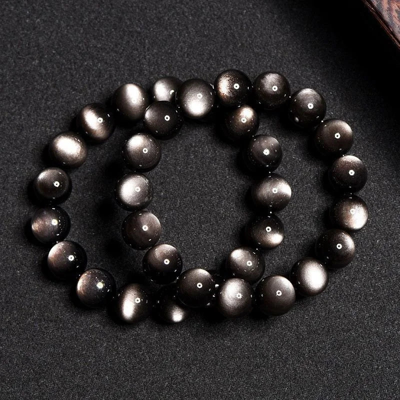 Primordial Shield · Tibetan Forge｜Obsidian Bracelet