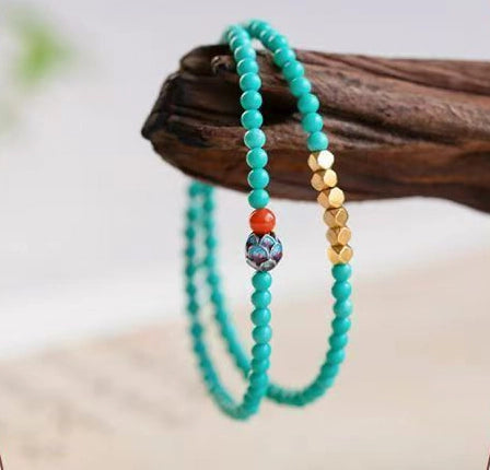 Dual-Spiral Turquoise Chords