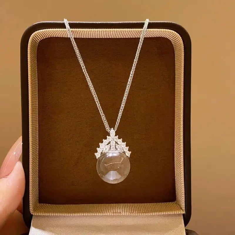 Pure Radiance: Clear Quartz Necklace