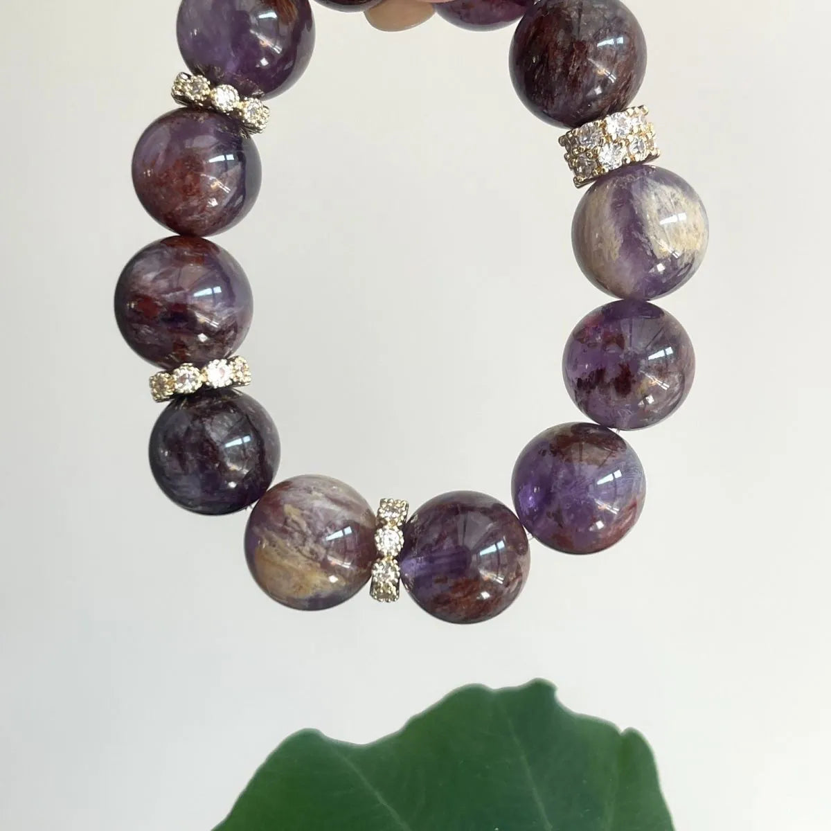 Zircon Amethyst Bracelet｜Tibetan Starlight · Artisan Crafted
